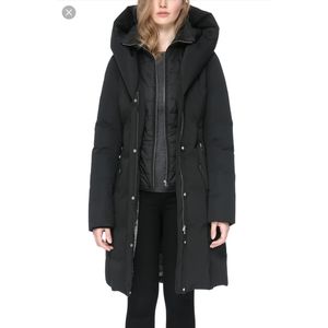 Soia & Kyo Black Hooded Down Coat Annalise